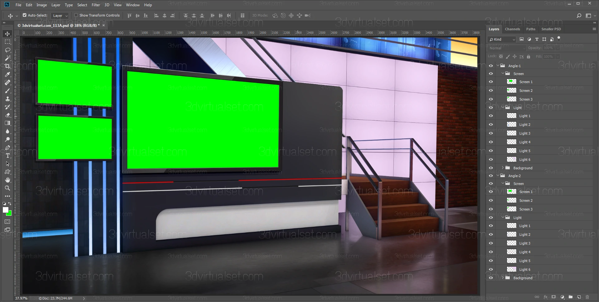 Virtual Studio 113A for Photoshop Templates